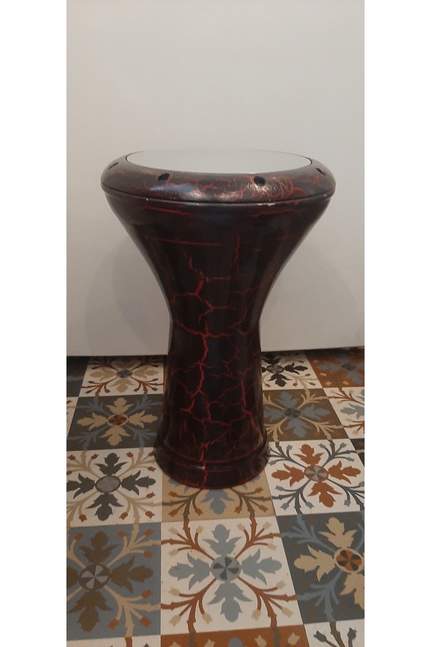 OTANTİK POWER OF RHYTHM FROM PAST TO FUTURE MASTERWORK Siyah Kırmızı Çatlak Model Handdrum - 1