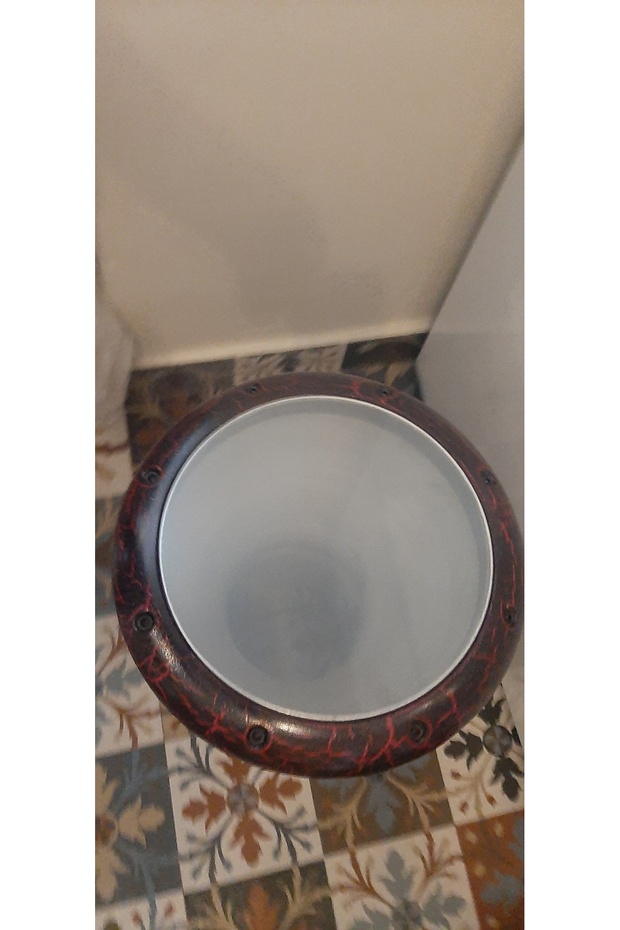 OTANTİK POWER OF RHYTHM FROM PAST TO FUTURE MASTERWORK Siyah Kırmızı Çatlak Model Handdrum - 2