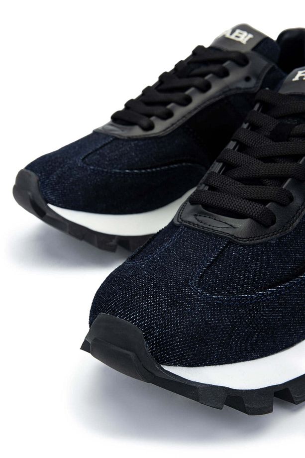 Erkek Deri & Tekstil Lacivert/Siyah Sneakers & Spor Ayakkabı - 3