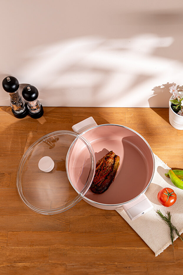 Swiss Crystal Karnıyarık Tenceresi Pembe 22 cm - 3