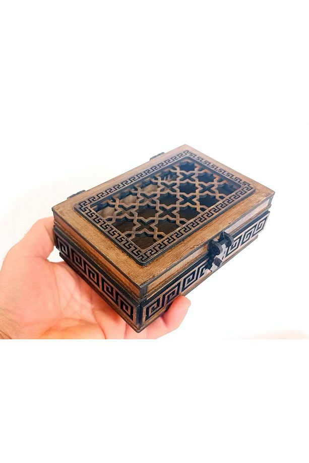 HM ÖZEL TASARIM AHŞAP TAKI KUTUSU  (Model 001A) - 2
