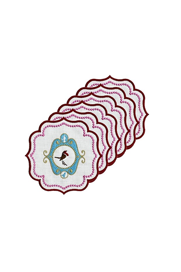 Bird Blue Cocktail Napkins 6-Pack