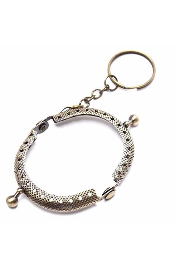 Mini Cüzdan Klips Anahtarlık Oval Siyah ( 1 Adet ) 5 Cm - 3