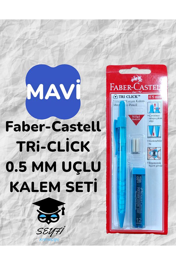 Faber-Castell TRi-CLİCK  0.5 MM UÇLU KALEM SETİ - 1