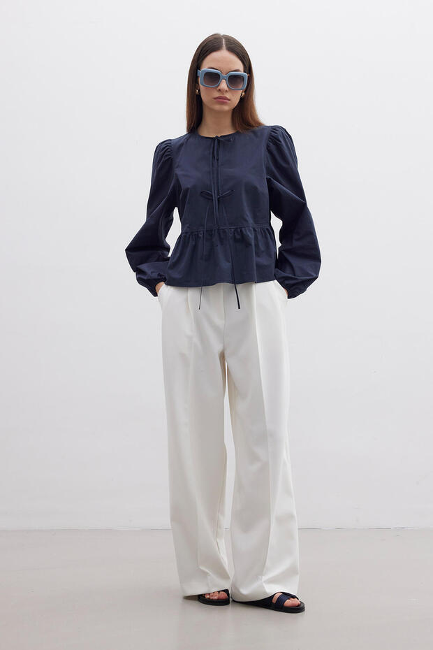 BINDUNG PREMIUM BLUZ DUNKELBLAU - 3