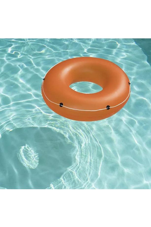 Dev Boy Halatlı Tutunmalı Simit Şişme Deniz Havuz Simidi Yetişkin Simidi 119 cm - 2