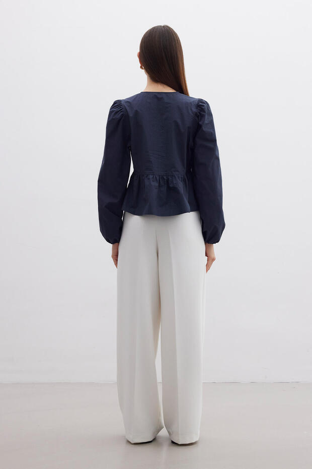 BINDUNG PREMIUM BLUZ DUNKELBLAU - 8