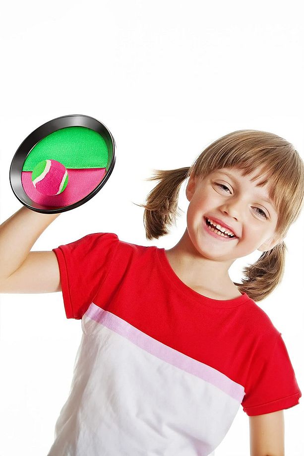 At Tut Top Yakala 2 Kişilik Havuz Deniz Plaj Aktivite Seti Çocuk Eğlence Havuz Topu Play Tenis - 6
