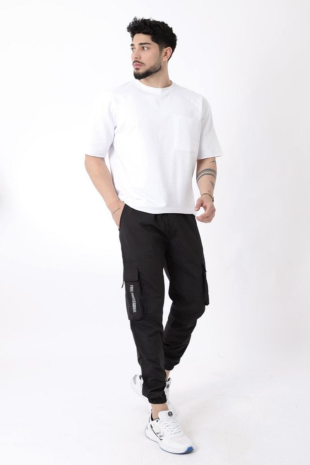 Paraşüt Kumaş Paça Lastikli Kargo/Jogger Alt PLDP 01_70093 - 5