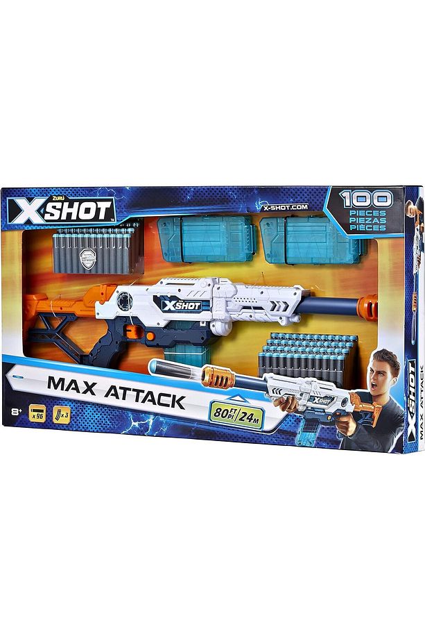 X-SHOT Clip Blaster  100 Parça, Dart-Range Ödülü Sahibi, 27M Menzil - 3