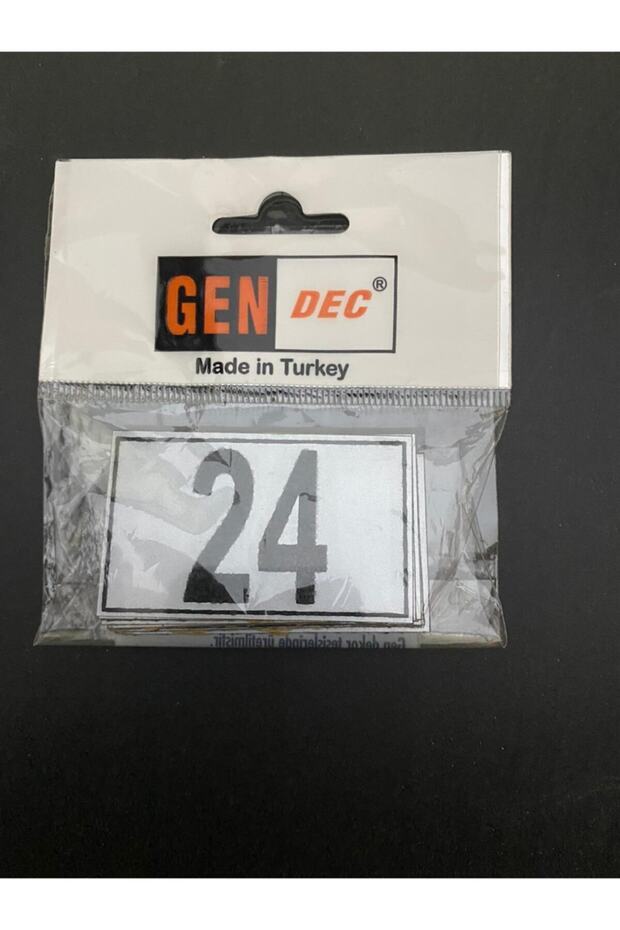 Kapı Numarası Dolap,raf,posta Kutusu Numarası 4x6 Cm 1 Den 24 E - 1