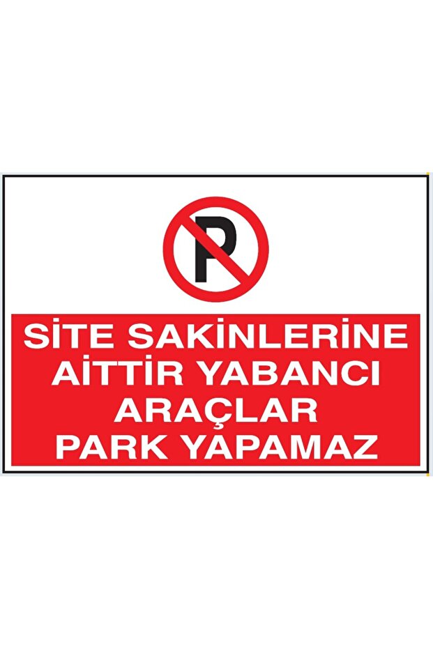 Warning Signs "Belong to the Apartment Do Not Park" 25*35 Forex
