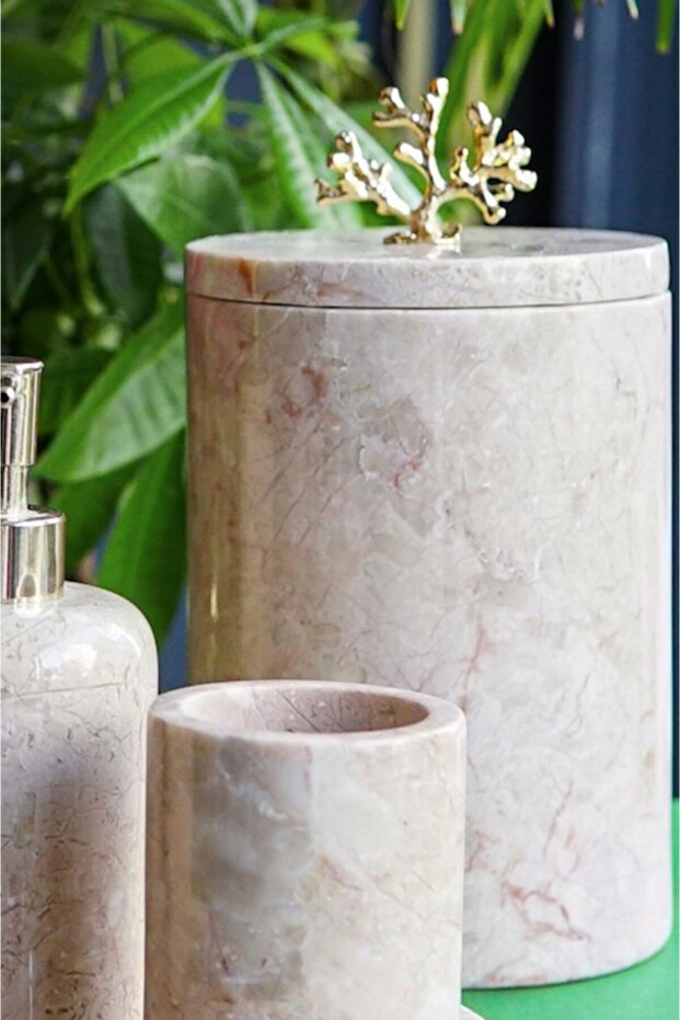 Rolin Mermer Çöp Kovası - 1