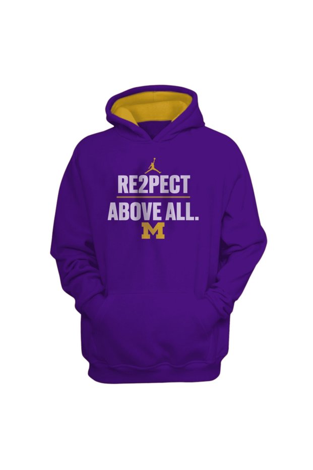 Men's White Re2Pect Above All Hoodie Sports Sweatshirt
