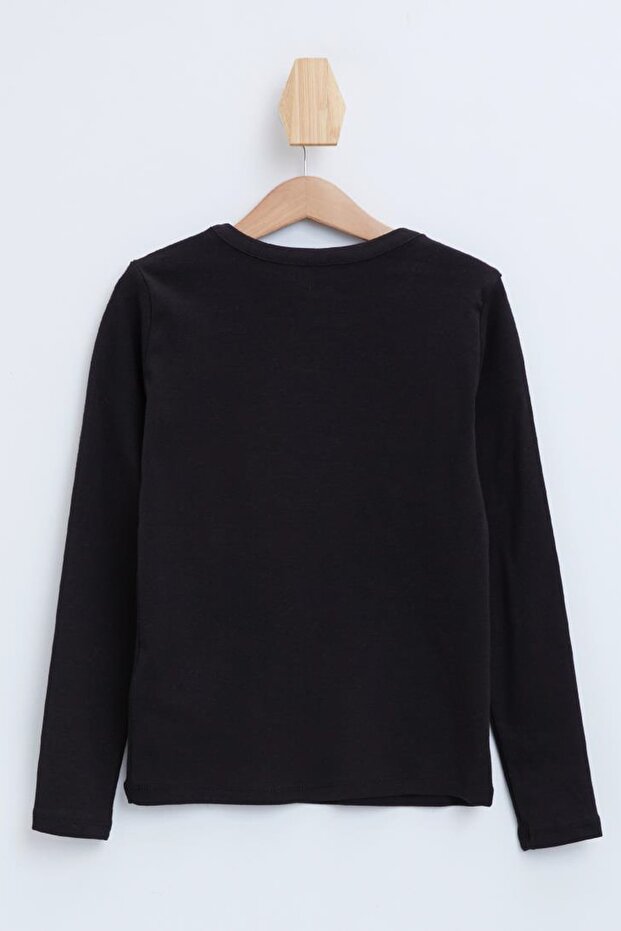 Kız Çocuk Basic Uzun Kollu Tişört - 5