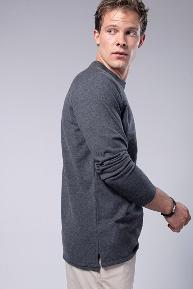 Erkek Antrasit Triko Stephen Kazak - 3