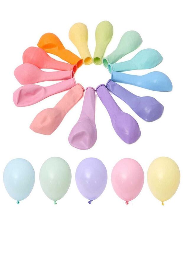 Makaron Mat Pastel Balon 25'li - 2