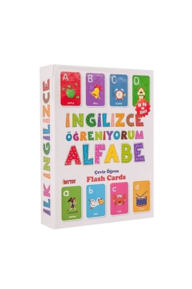 Ingilizce Flash Cards Hafıza Kartları Alfabe Eğitici Bebek Kartları - 1