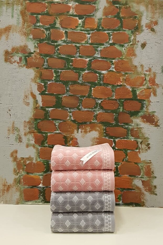 Decora Towel Set of 4 - Powder Gray