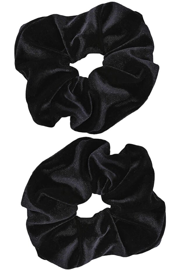 Trendyıldızı 2 Pack Velvet Black Elastic Buckle