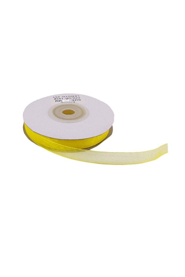 Yellow Organized Ribbon 10 mm - 22 Meters