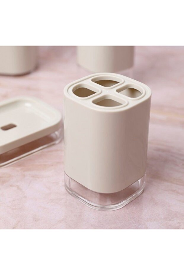 Primanova Klar 5 Parça Banyo Seti Bej - 3