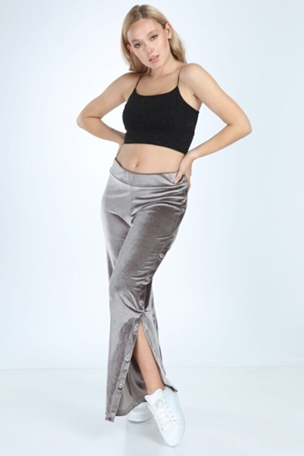 Vizon Çıtçıtlı Kadife Alt - 2