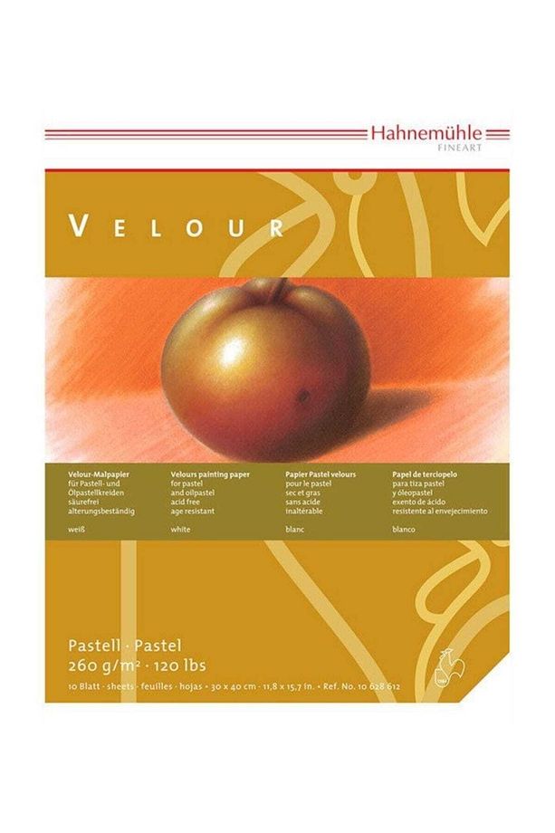 Pastell Velour Blok 10 Yaprak 260 g 24x32 - 1