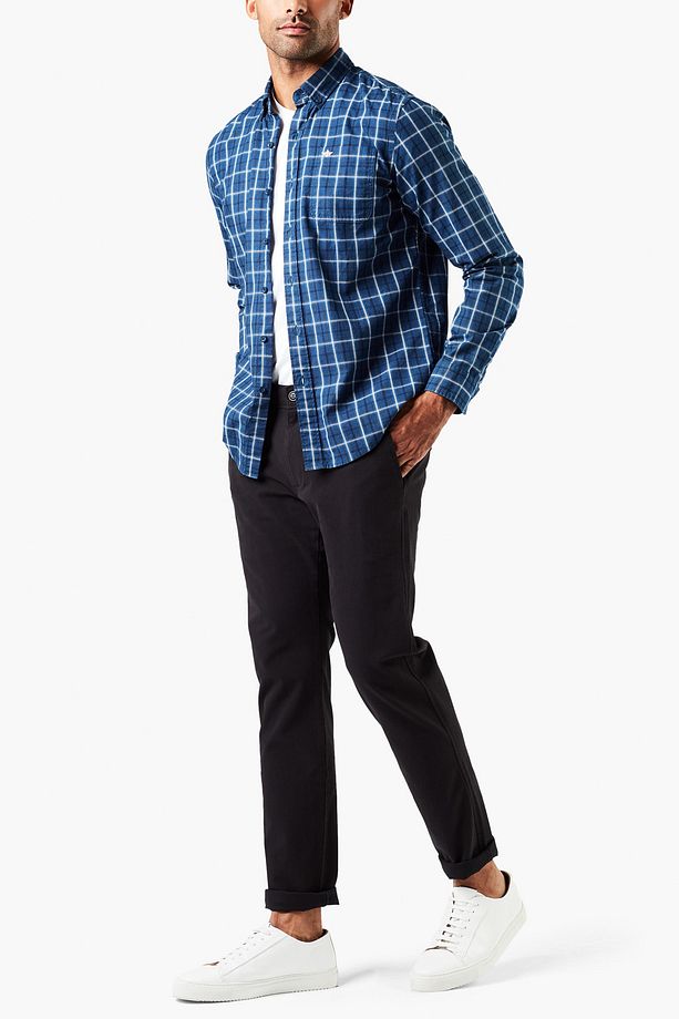 Smart 360 Flex Siyah Ultimate Skinny Fit Chino Pantolon - 1