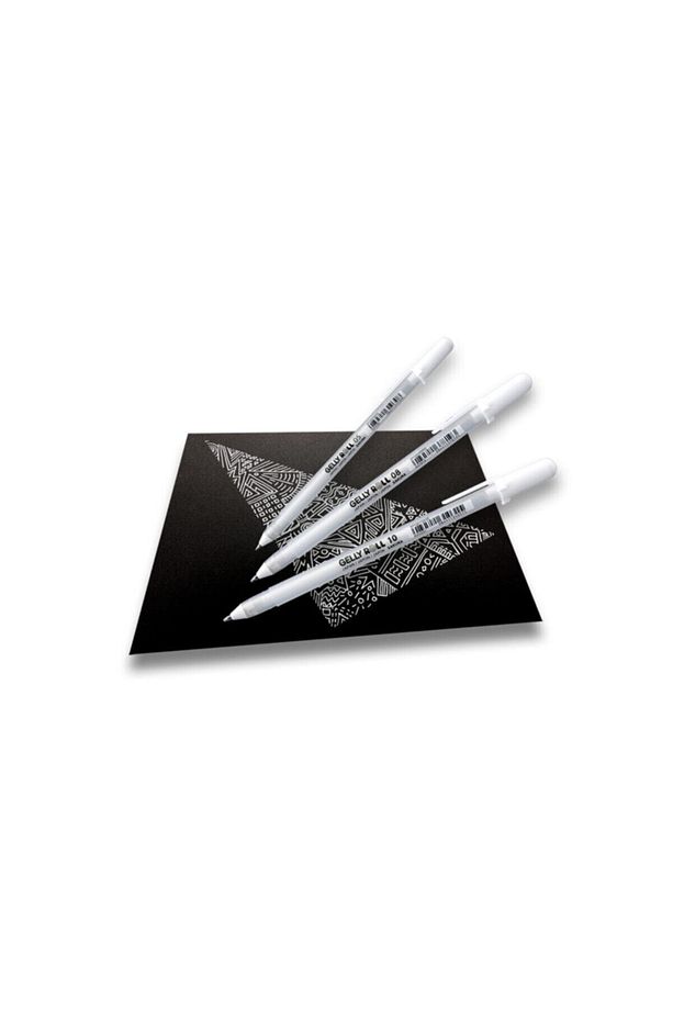 Gelly Roll Basic White 08 Medium Beyaz Jel Mürekkepli Kalem 0,4mm - 2