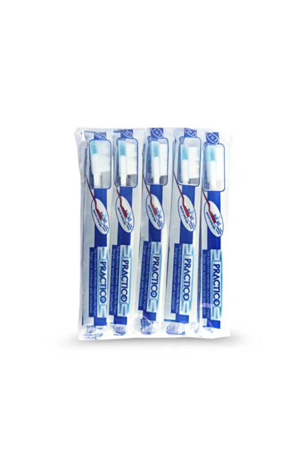 Tek Kullanımlık Kendinden Macunlu Diş Fırçası 10 Adet - 1