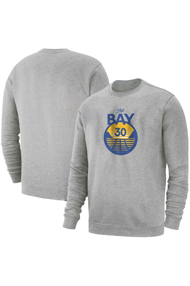 سويت شيرت رياضي أساسي باللون الرمادي من Curry The Bay للرجال