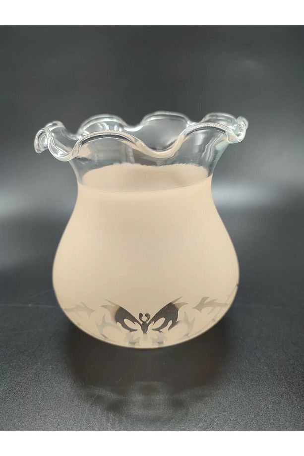 Fanus Somon Rengi Avize Camı (BOY 13 CM,ÇAP 11 CM) - 2