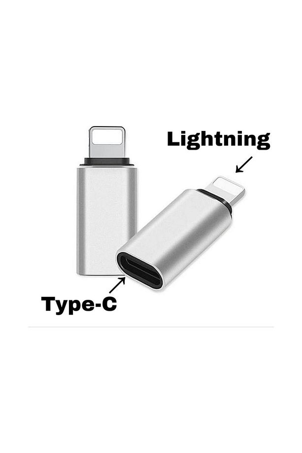 iPad iPhone iPod Macbook Type-C To Lightning Otg Adaptör Çevirici Aparat Dönüştürücü - 3