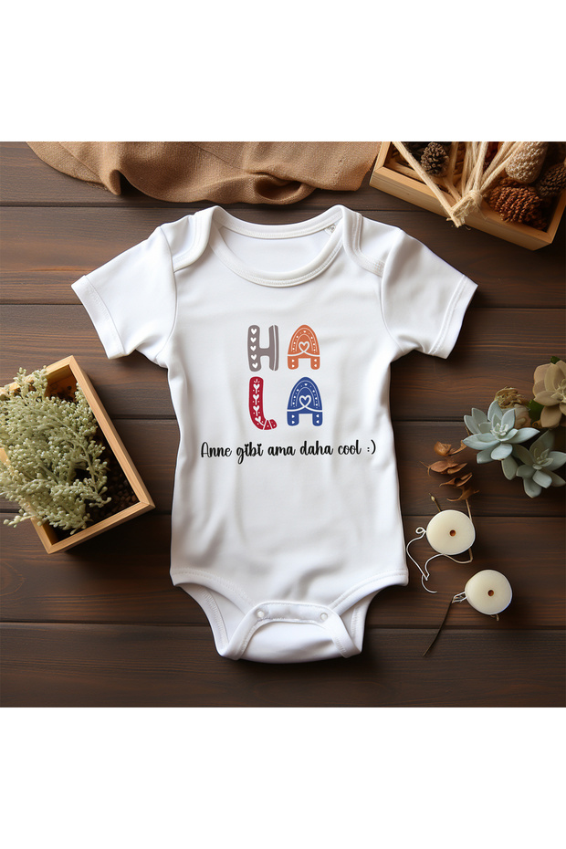 Short Sleeve 100% Cotton Special Designed Still Written Baby Bodysuit