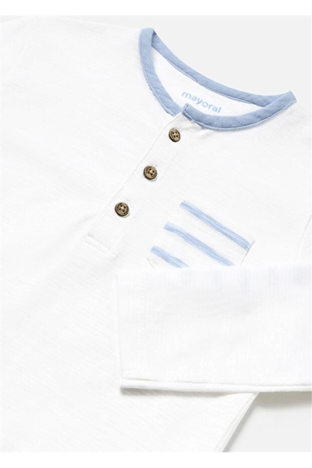 Baby Boy Long Sleeve T-Shirt White 1554