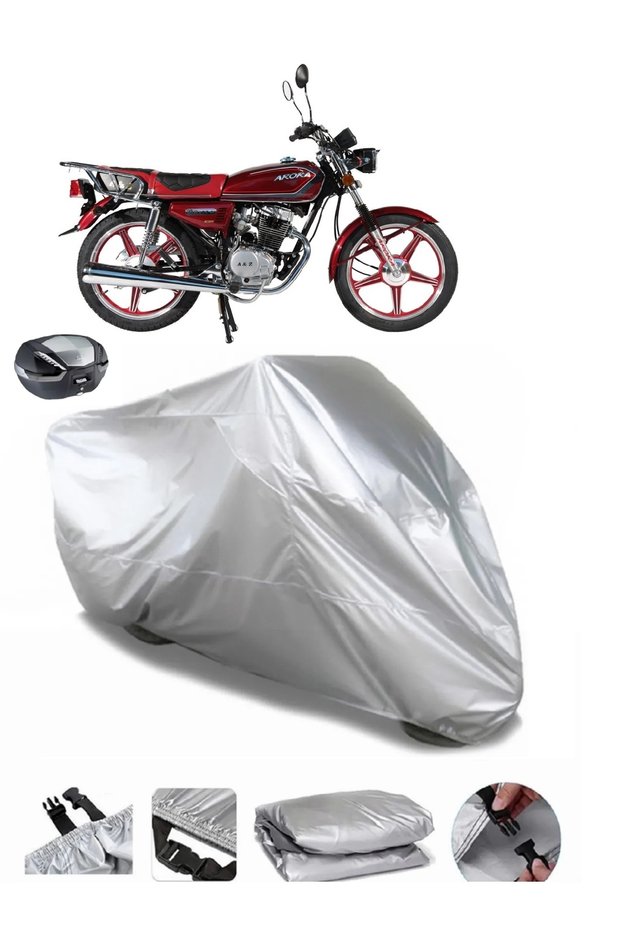 Arora AR 100-8 Classic Steel Motorcycle Tarpaulin REAR BAG COMPATIBLE