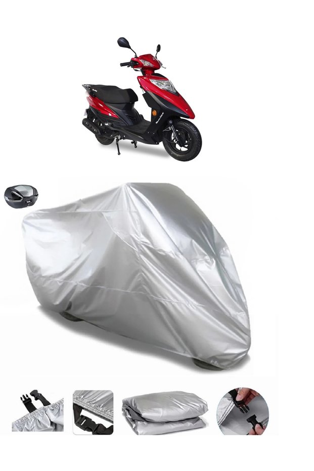 Motolux Rossi RS 50 Compatible Gray Motorcycle Tarpaulin Premium Quality