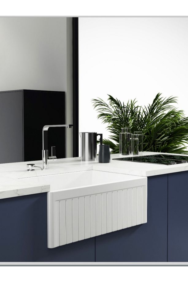 Ledro Tek Hazneli Mutfak ve Banyo Eviyesi, 61 cm - 1