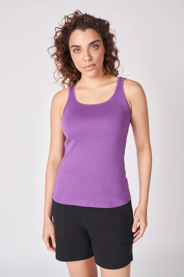 Women's 100% Cotton Wide Strap T-shirt