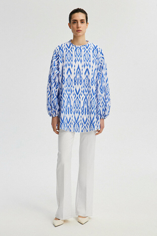 Oversize Patterned Tunic