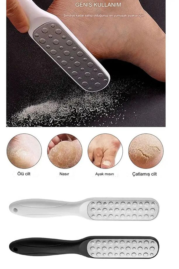 Ölü Deri Topuk Törpüsü Sert ve Yumuşak Çift Taraflı Ayak Törpüsü XL70 (Heel Grater) - 3