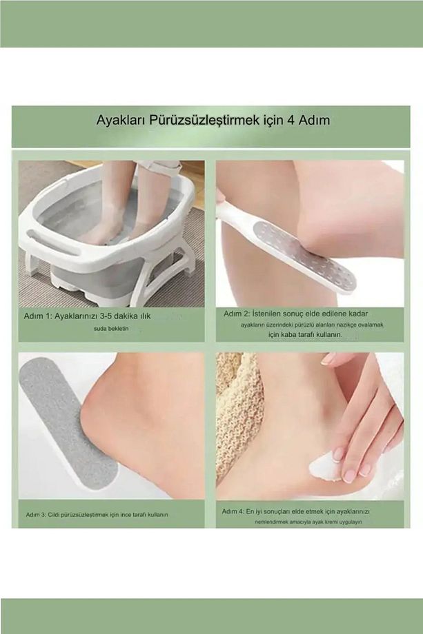 Ölü Deri Topuk Törpüsü Sert ve Yumuşak Çift Taraflı Ayak Törpüsü XL70 (Heel Grater) - 2