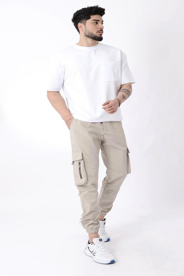 Paraşüt Kumaş Paça Lastikli Kargo/Jogger Alt PLDP 01_70093 - 5
