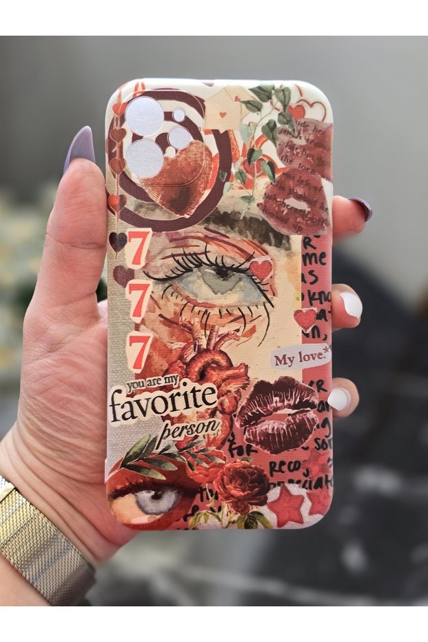 Red Aesthetic Design Transparent Phone Case Compatible with iPhone 11