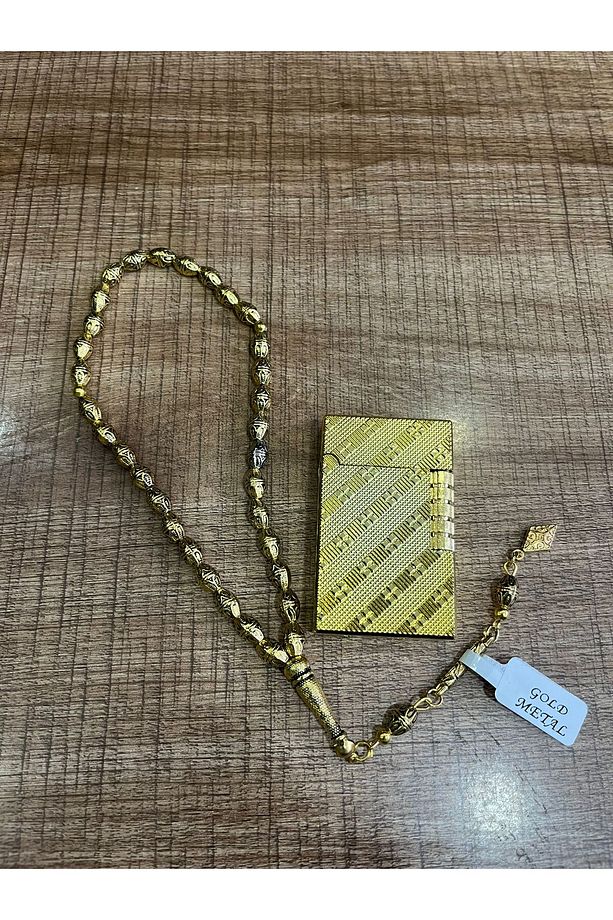 AYYILDIZ ÇAKMAK- TESBİH SET GOLD - 1