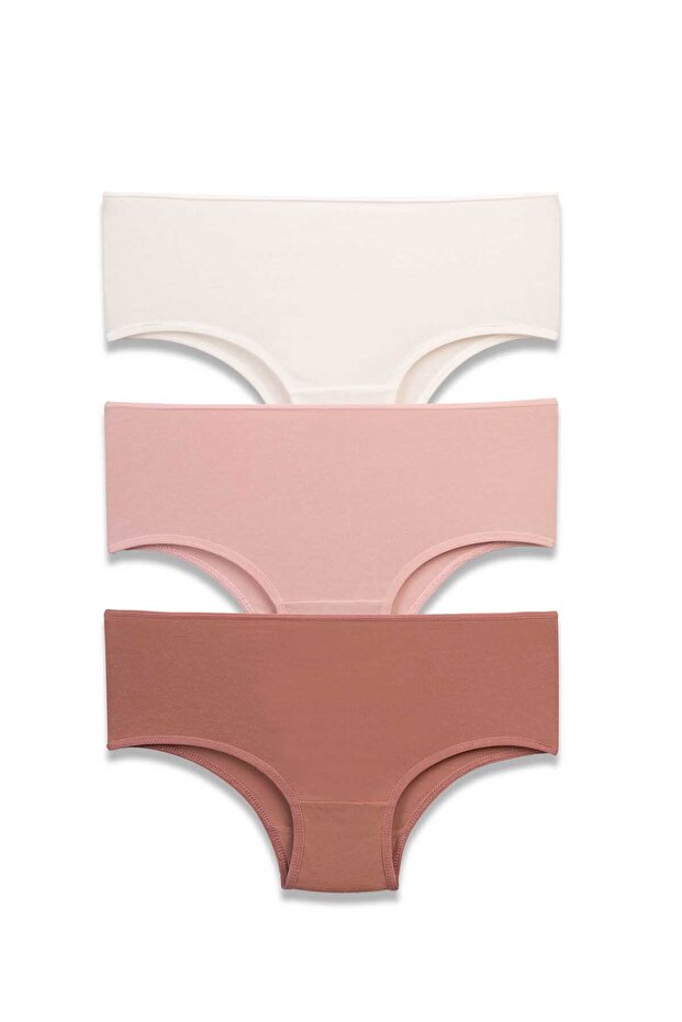 Women's 3-Piece Cotton Lycra Extra High Waist Panties