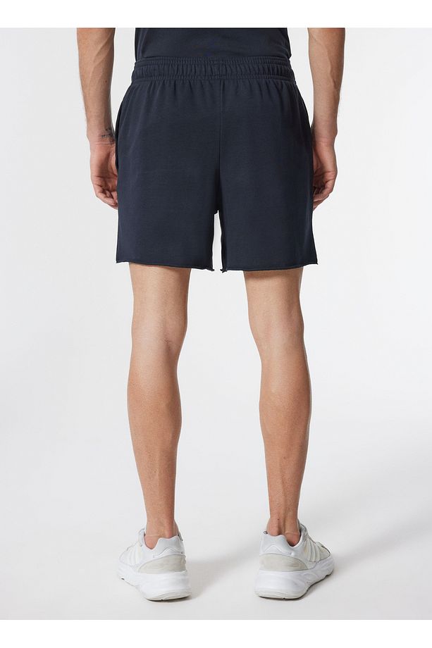1382427-001 UA Rival Terry 6in Shor Siyah Erkek Oversize Şort - 5