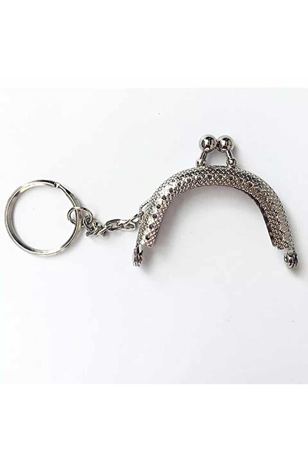 Mini Cüzdan Klips Anahtarlık Oval Siyah ( 1 Adet ) 5 Cm - 2