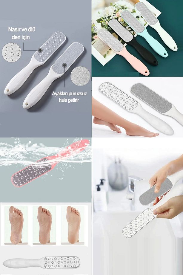 Ölü Deri Topuk Törpüsü Sert ve Yumuşak Çift Taraflı Ayak Törpüsü XL70 (Heel Grater) - 1